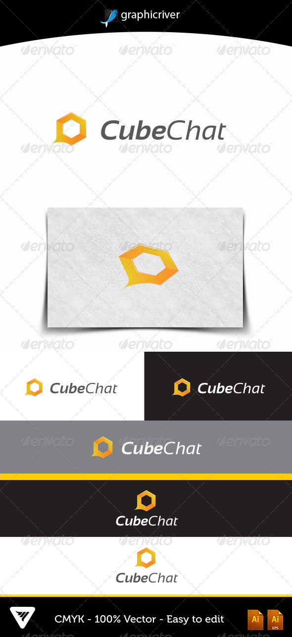 Cubechat - Logo Templates
