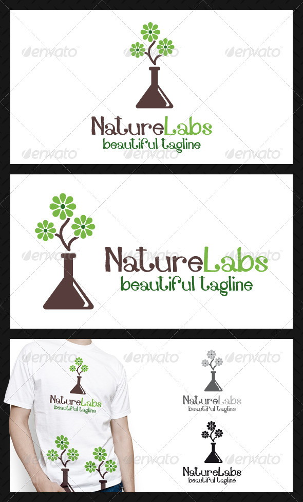 Nature Labs Logo Template - Nature Logo Templates