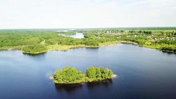 Beautiful Landscape Of Lakes Zaronovo And Knyazhnoe 11 alt