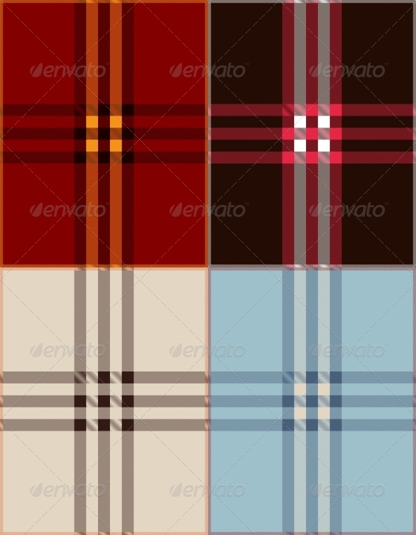 Plaid Texture Background Vector Illustration - Patterns Decorative