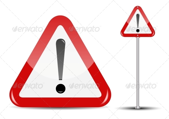 Vector Blank Traffic Sign Isolated on White - Web Technology