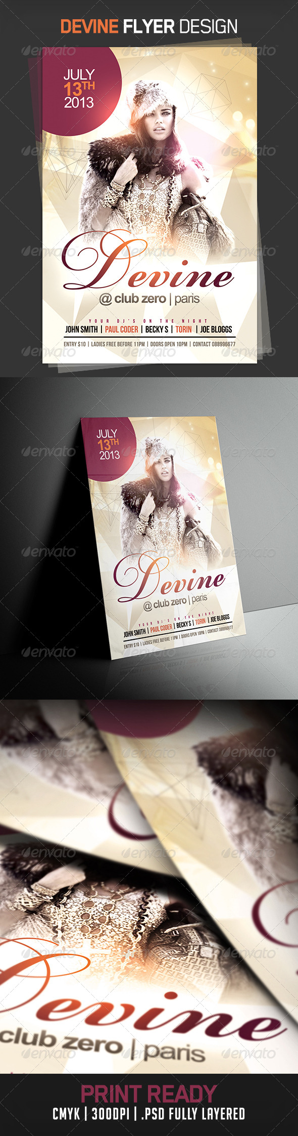 Devine Party Flyer - Events Flyers