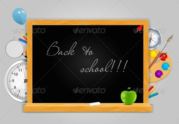 Back to School Vector Background - Concepts Business