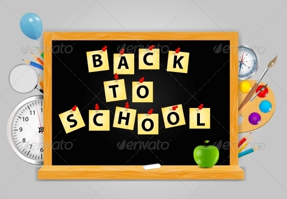 Back to School Vector Background - Concepts Business