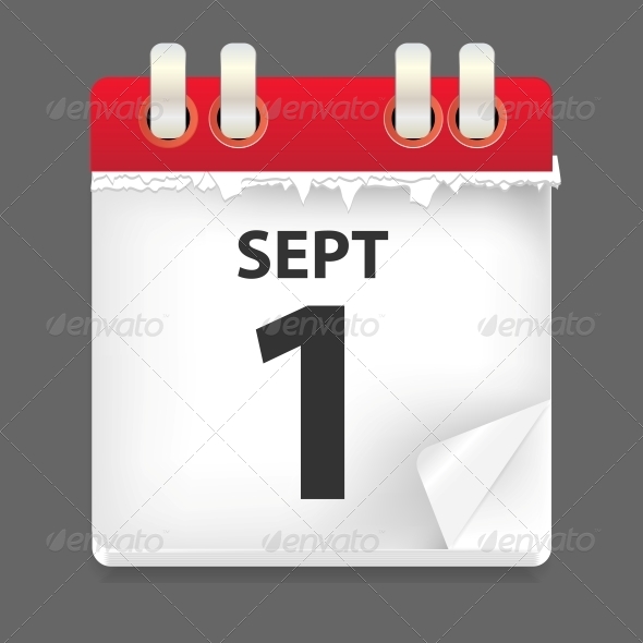 1 September Date Vector Illustration - Seasons Nature