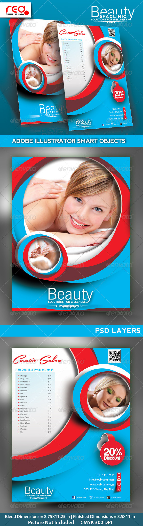 Salon Poster/flyer & Magzine Cover Template - Commerce Flyers