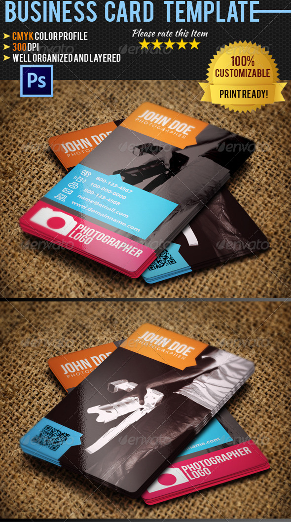 Photographer Business Card 08 - Industry Specific Business Cards
