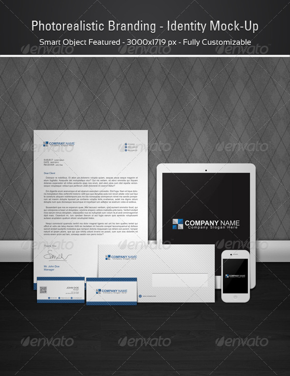 Branding Identity Mock-Up - Stationery Print