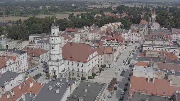 The Square Of The City In Poland