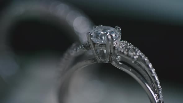 Diamond Engagement Rings in Luxury Jewelry Store alt