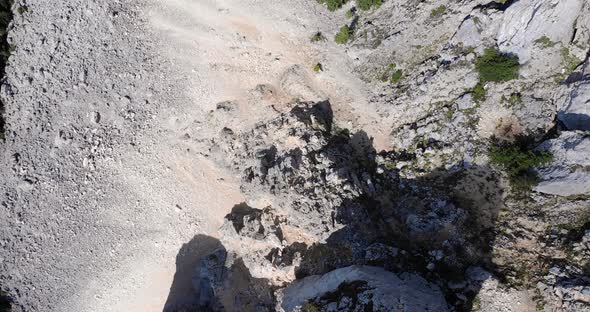 Top View Of The Limestone Landscape And Rocky Formation At Hasmas Mountains alt