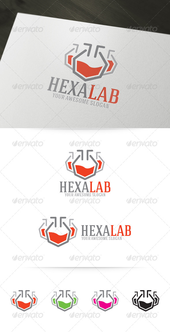Hexa Lab Logo - Objects Logo Templates