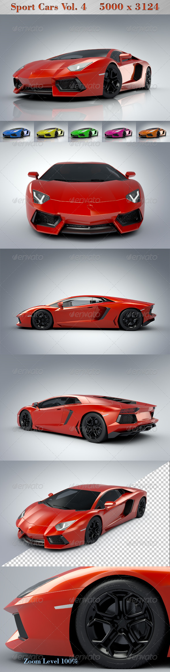 Sport Cars Vol.4 - 3D Backgrounds