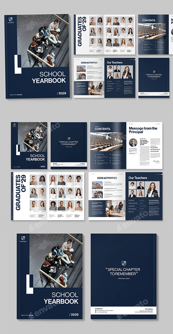 School Yearbook Template