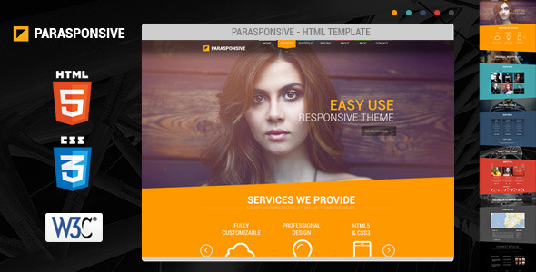 Parasponsive HTML5CSS3 - ThemeForest 4638214
