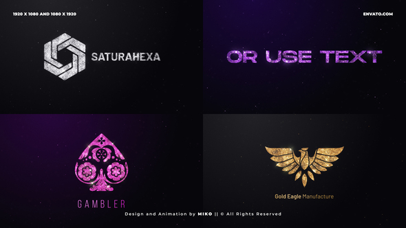 Logo Opener Gold Logo Stings template preview