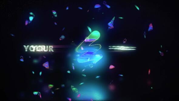 Glitch Logo Logo Stings template preview