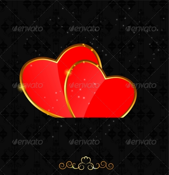 Valentines Day Heart Background - Decorative Symbols Decorative