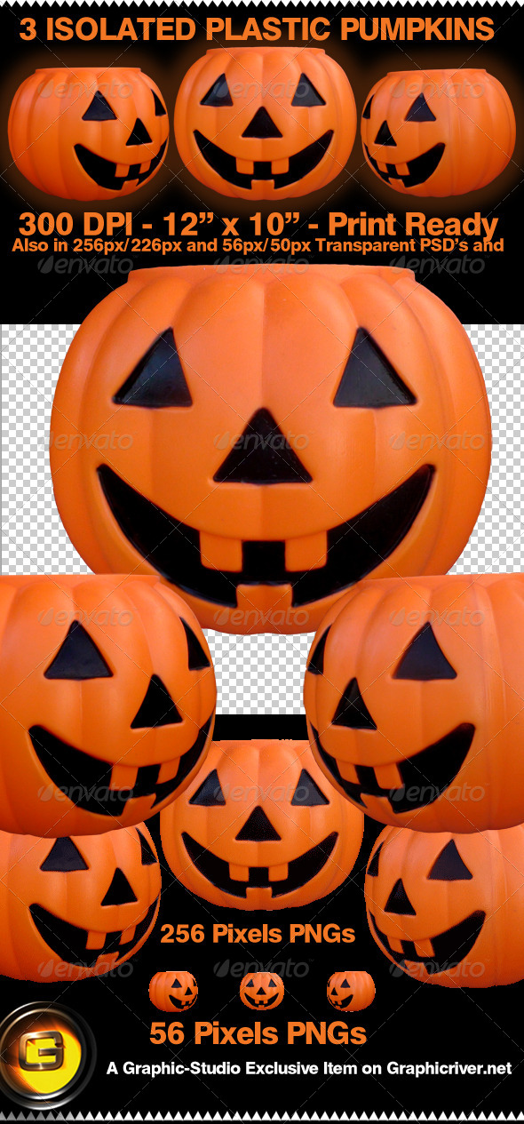 Isolated Pumpkins - Printable too! - Miscellaneous Isolated Objects