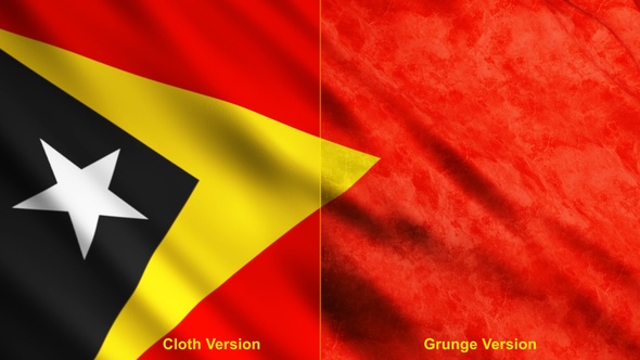 Timor Leste Flags alt