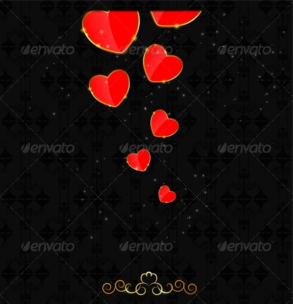 Valentines Day Heart Background - Decorative Symbols Decorative