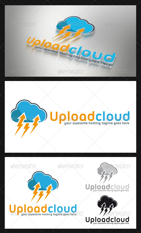 Upload Cloud Logo Template - Symbols Logo Templates