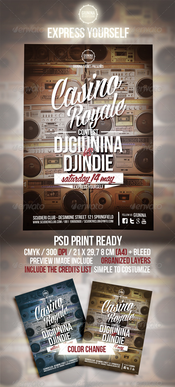 Casino Royale Event Flyer - Events Flyers