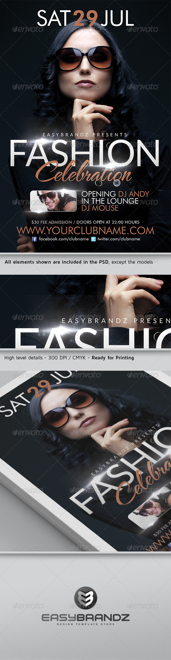 Fashion Celebration Flyer Template - Events Flyers