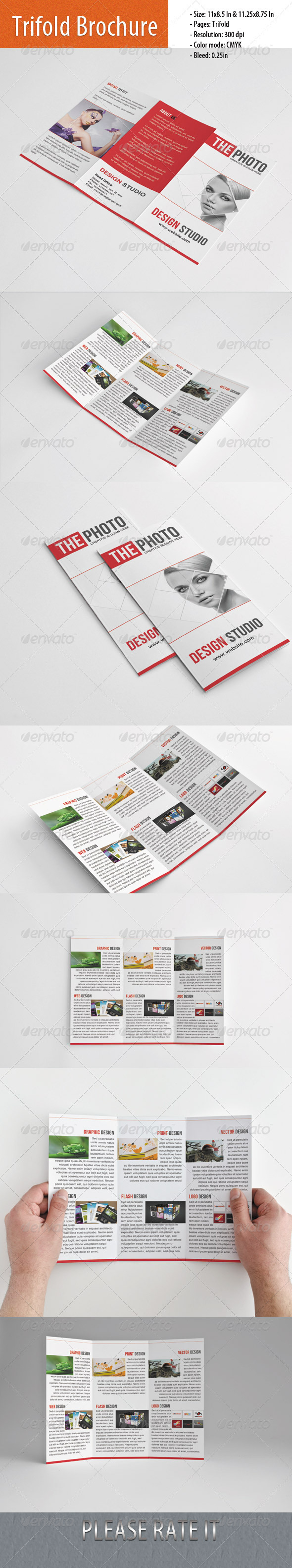 Trifold Brochure for Studio - Brochures Print Templates