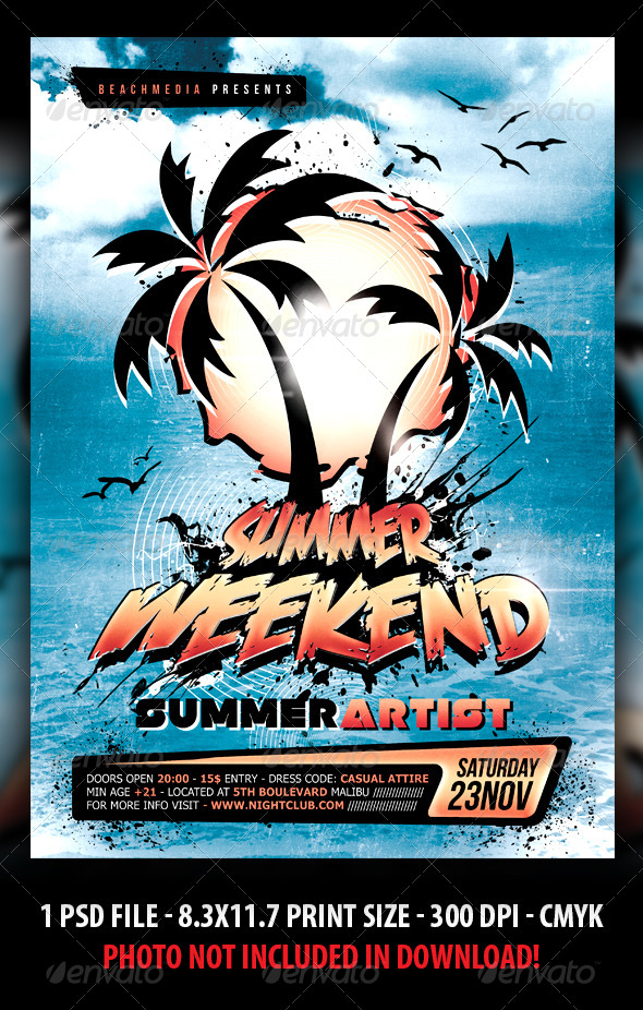 Summer Party Flyer / Poster - Clubs & Parties Events