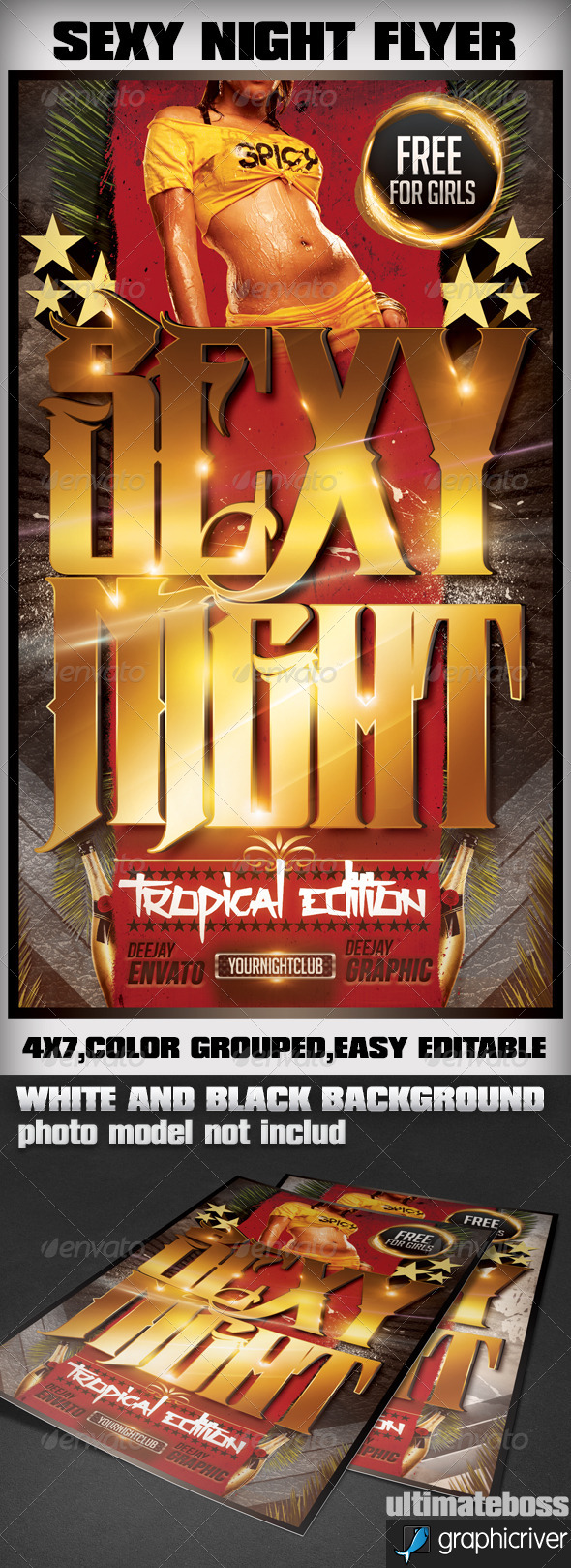 Sexy Night Tropical Edition - Events Flyers
