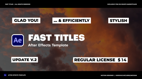 Fast Titles Titles template preview