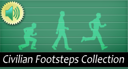 Civilian Footsteps Crouches, Walks, Runs