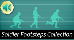 Soldier Footsteps Crouches, Walks, Runs