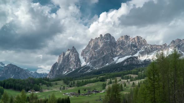 Clouds Move Over the Dolomites alt