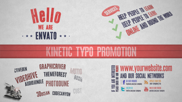 Kinetic Typo Promotion - VideoHive 4696375