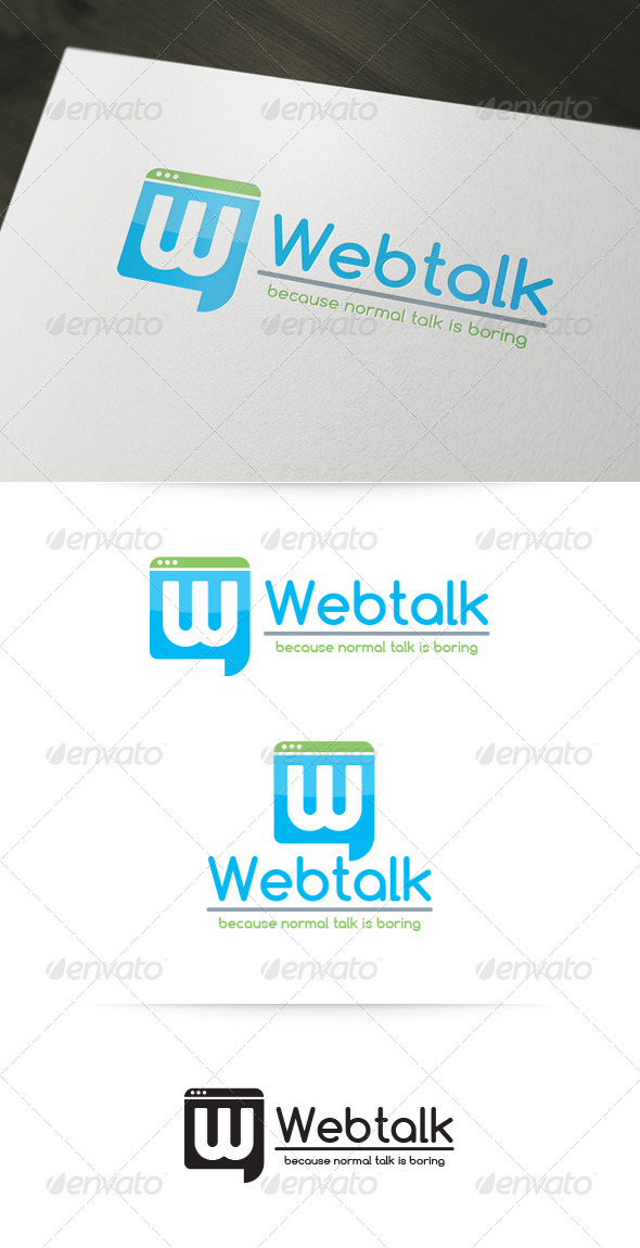 Web Talk Logo Template - Abstract Logo Templates