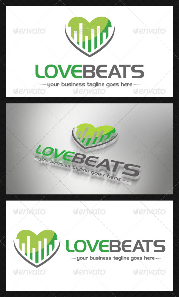Music Love Beats Logo - Symbols Logo Templates