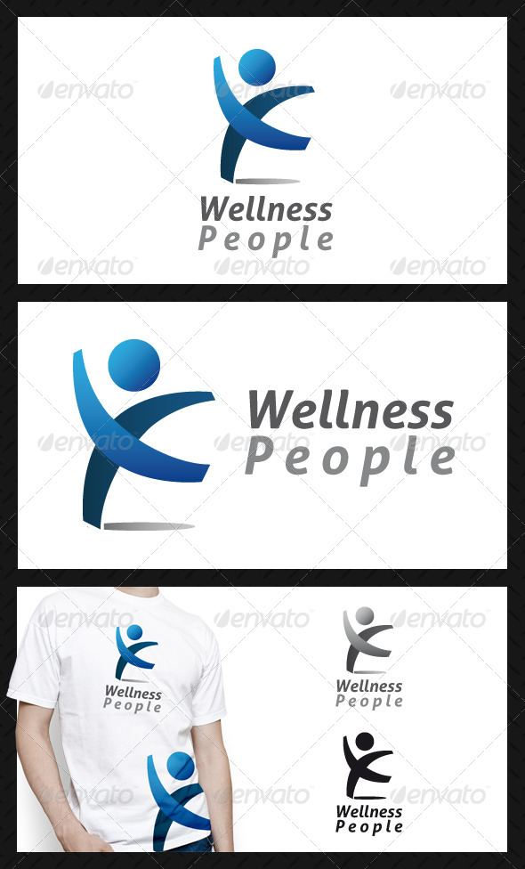 Wellness People Club Logo Template - Humans Logo Templates