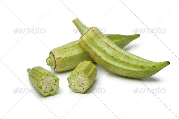 Fresh raw okra - Stock Photo - Images