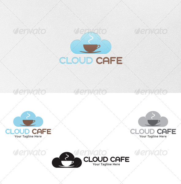 Cloud Cafe - Logo Template - Nature Logo Templates