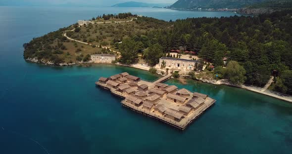 Ohrid Water Museum Aerial alt