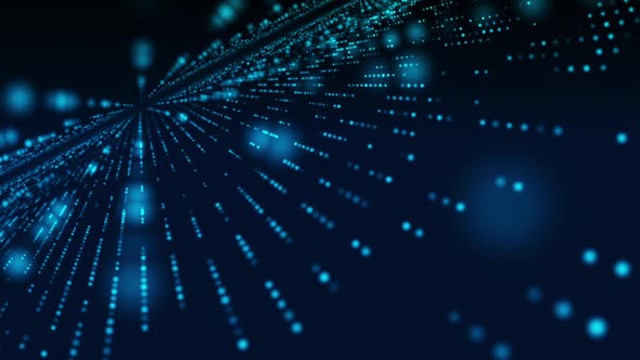 Dark Blue Background With Blue Particles alt