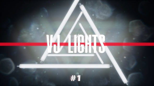 VJ Neon Triangular Lights Loops Ver.1 - 3 Pack