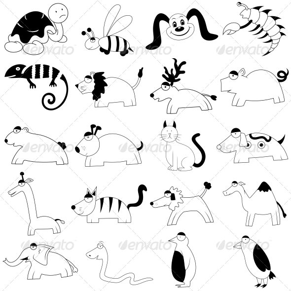 Kids Toys Vector Designs Pack - Characters Vectors