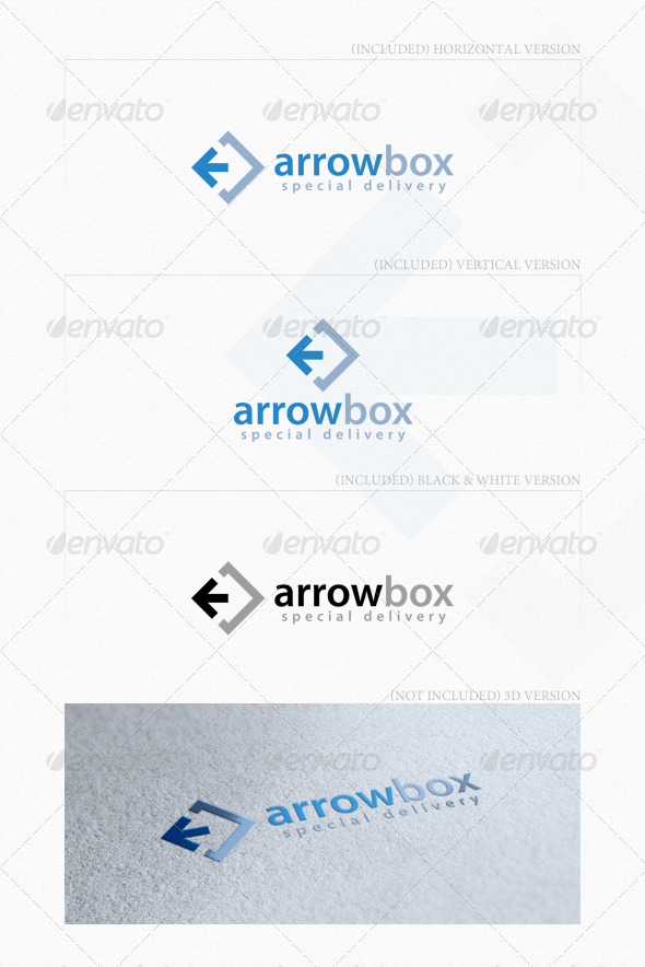 Arrow Box Logo - Symbols Logo Templates