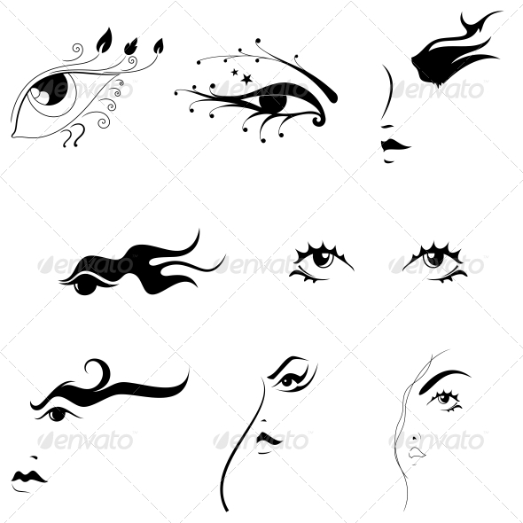 Creative Eyes Artistic Designs Vector Pack - Miscellaneous Vectors