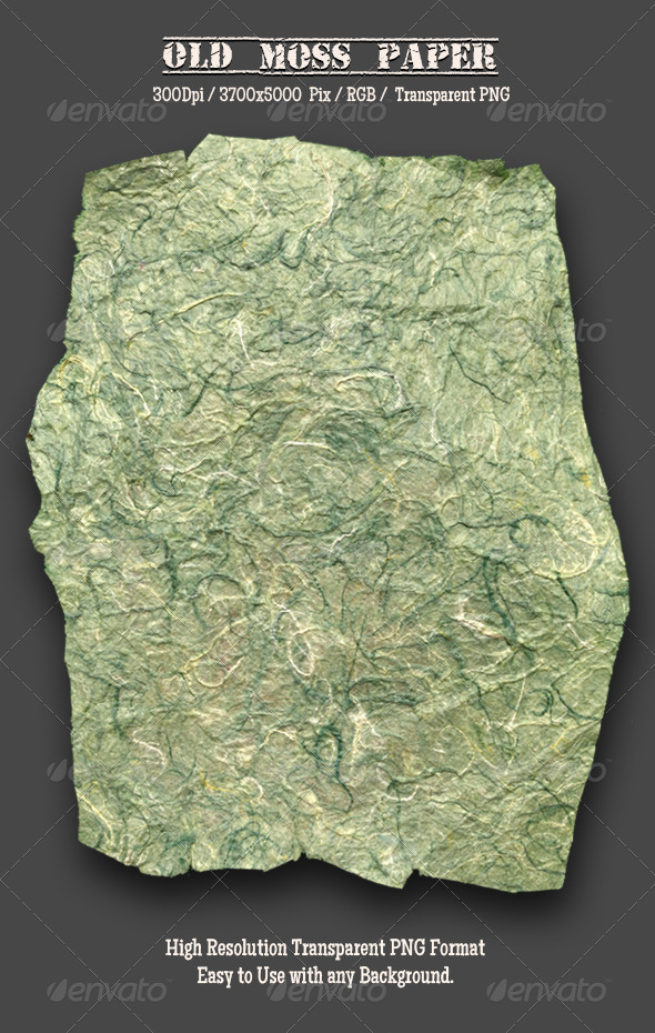 Moss Paper - Nature & Animals Isolated Objects