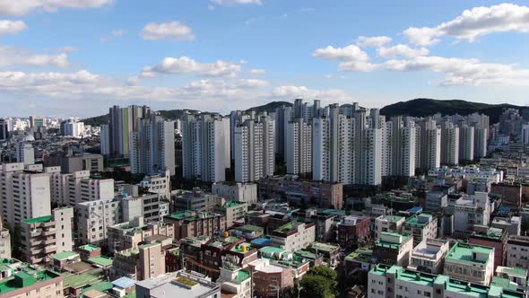 Gyeonggi Do Bucheon City  Sang Dong Apartment Complex Aerial View