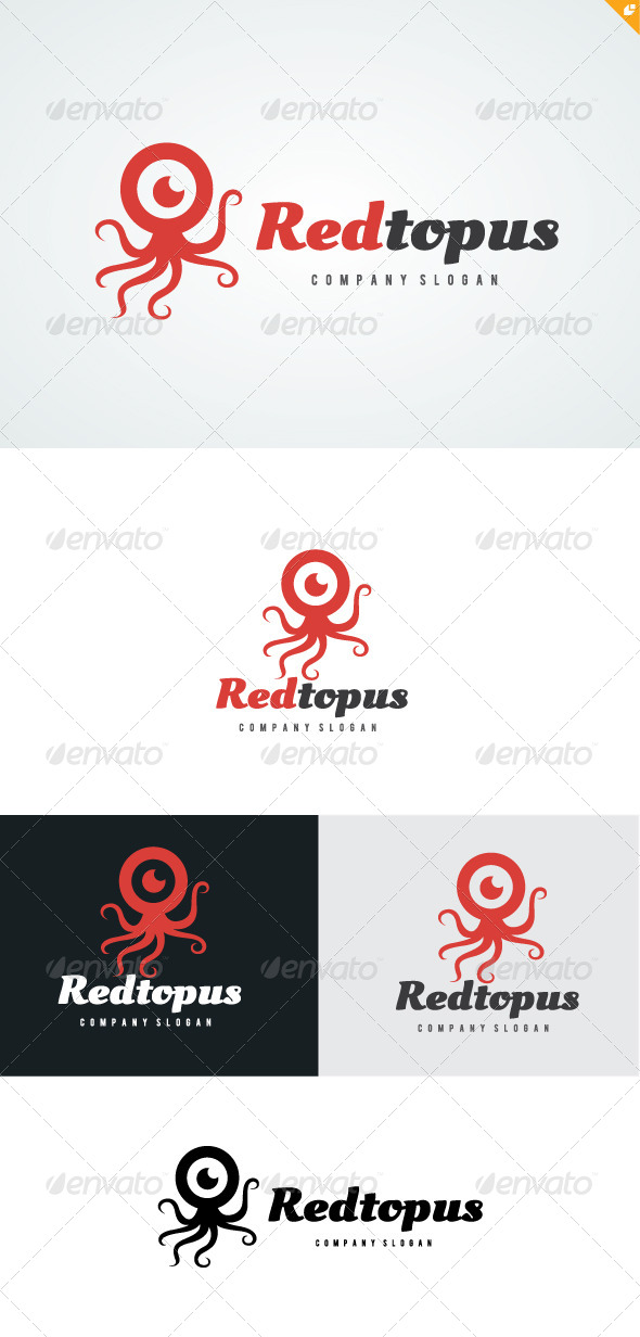 Redtopus Logo - Animals Logo Templates